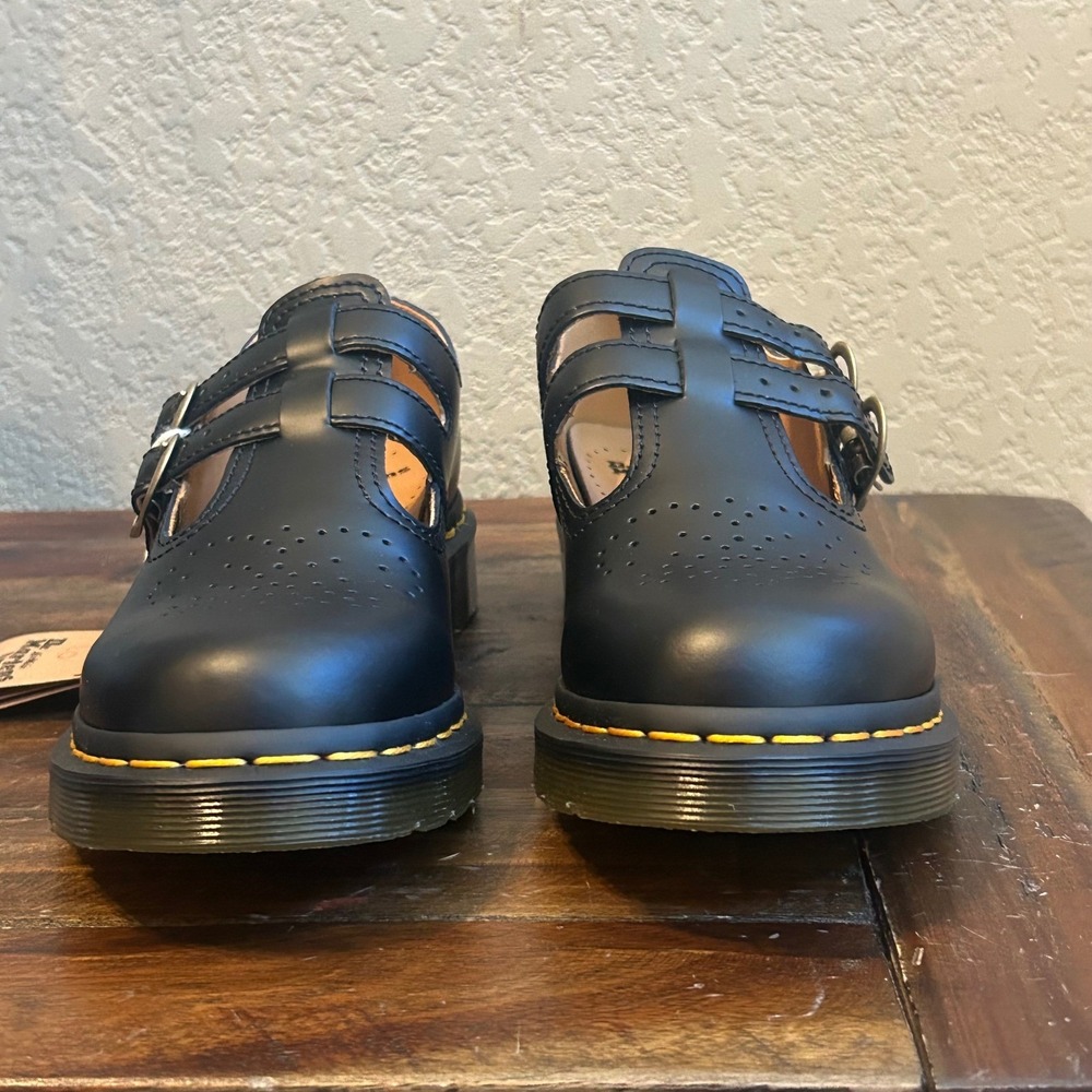 Dr. Martens 8065 Mary Jane Shoes Womens US 8 Black Smooth Leather NWT - Picture 3 of 14